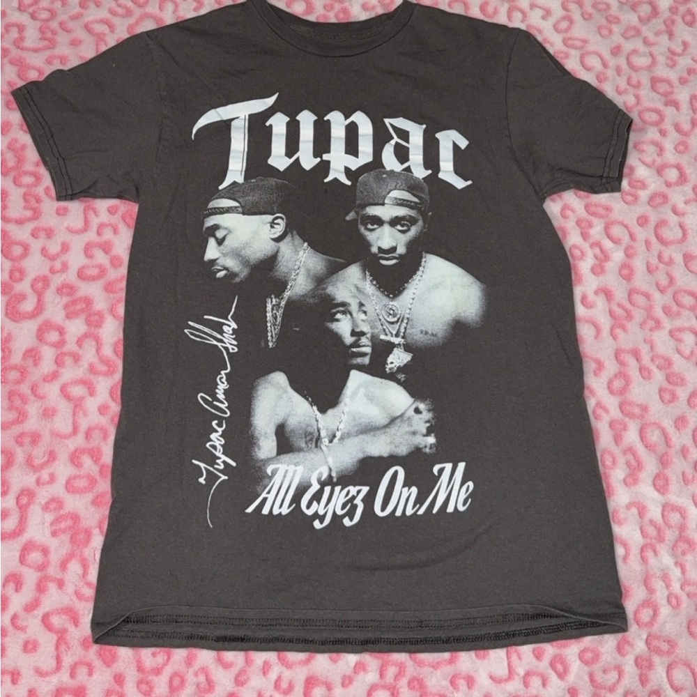 Tupac Graphic Tee - Black - All Eyez On Me